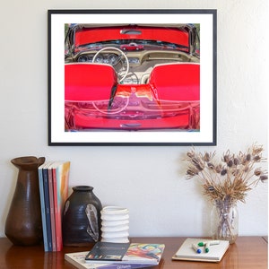 Car Art Print with Vintage Ford Thunderbird Car image 4