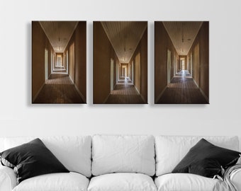 Unique Wall Decor Print Set of 3 Vintage Architecture Artworks