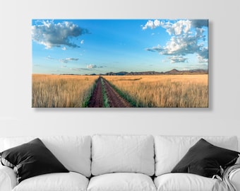 Country Roads Art Photography in Panorama as Wall Decor for Home