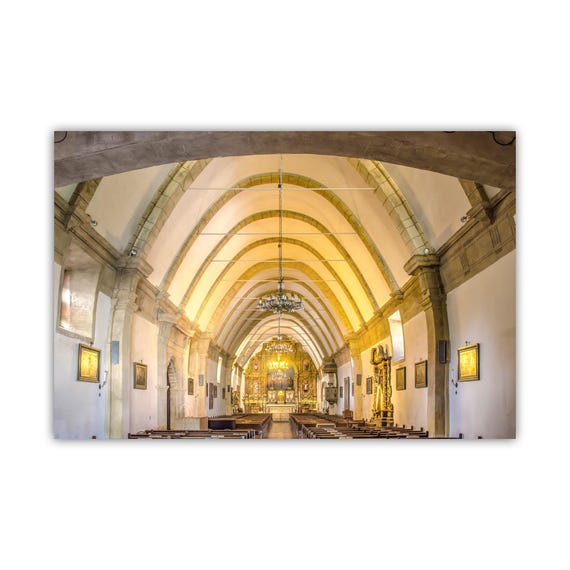 Carmel Mission Interior Photo Art Print: California Historic Church