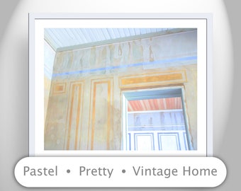 Home Decor Art with Pastel Vintage Architecture by Murray Bolesta