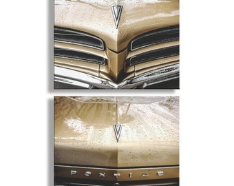Vintage 1966 Pontiac Ventura Car Set of 2 Prints Discounted Art