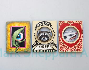 Fine art painting, original painting, wood cut art, Mark Sheppard Art, Acrylic painting, small art, small fine art painting, miniature art