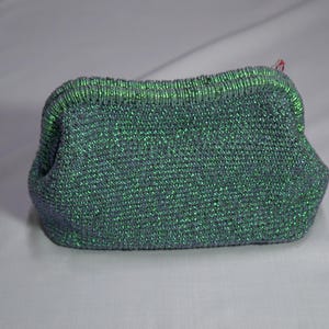 Straw Knitted Raffia Bag, Small Raffia Green Clutch, Bag For Women,Pouch Clutch Bag With Hidden, Metal Locked