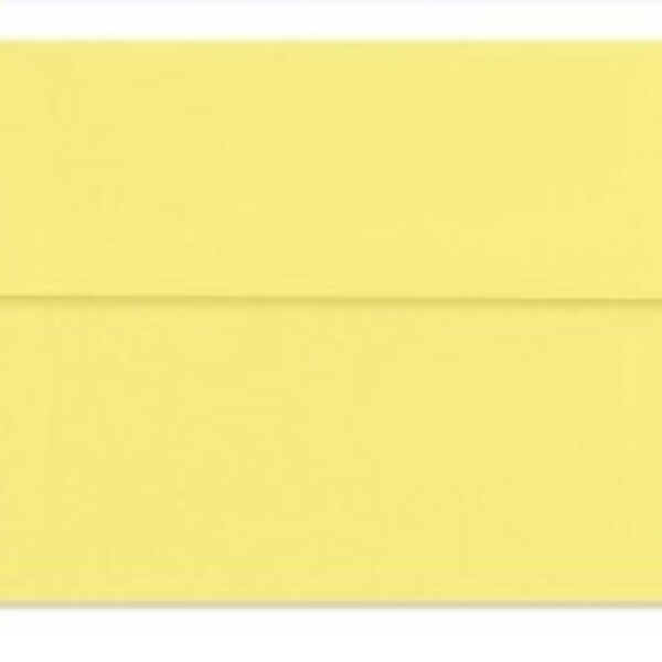 Yellow Envelopes - Set of 25 Butter Cream Light Yellow A7 Envelopes - Light Yellow 5x7 Envelopes