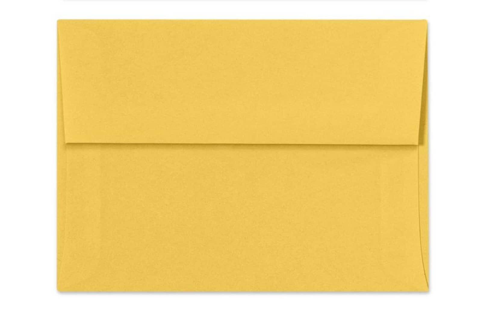 Yellow Envelopes Set of 25 A7 Envelopes Perfect for 5x7 Etsy