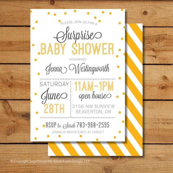 surprise baby shower invitations free