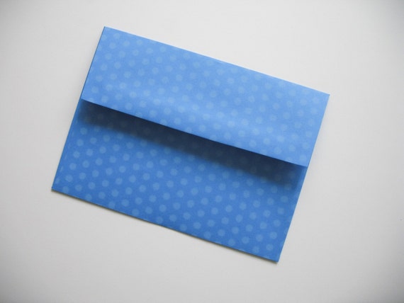 a7 blue polka dot