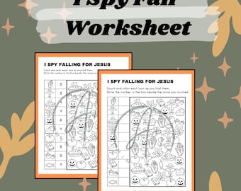 Fall I Spy Worksheet - Children's Church