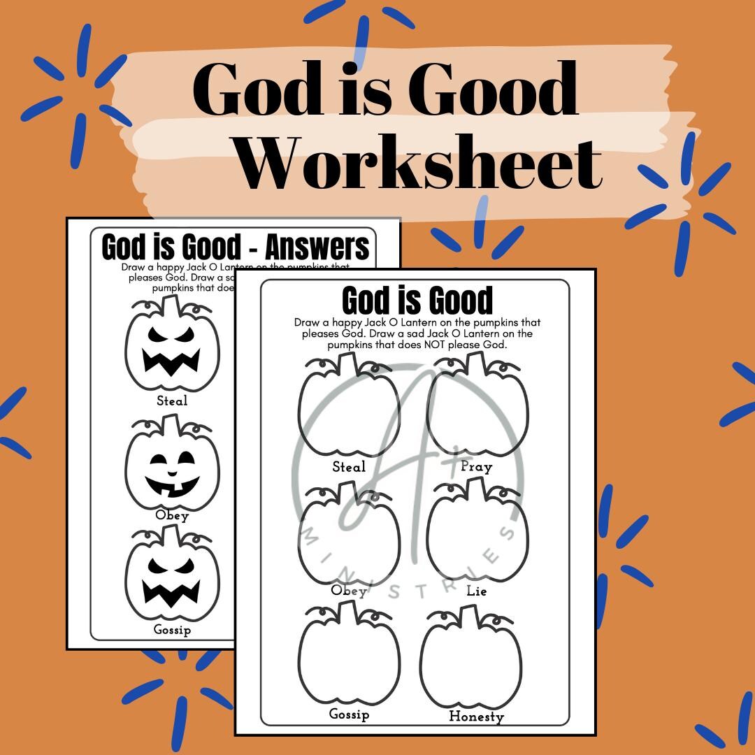 god-is-good-fall-jack-o-lantern-worksheet-children-s-church-etsy for Free Printable Gossip And Rumors Worksheets God is Good Fall Jack-o'-lantern Worksheet - Children's Church - Etsy for Free Printable Gossip And Rumors Worksheets
