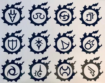 Autocollants d'icônes de travail FFXIV