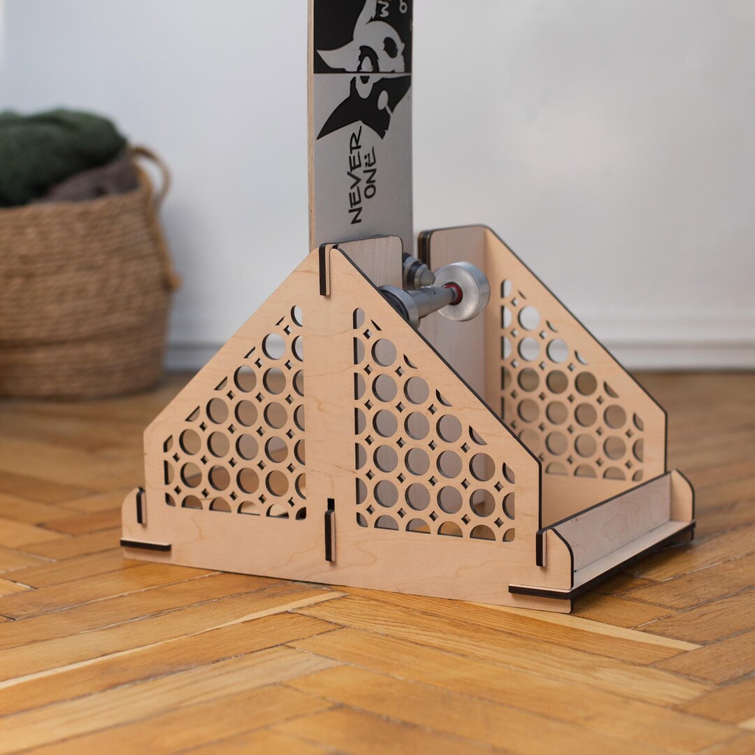 Skate Rack Floor Skateboard Rack for Floor,wood Skateboard Stand,skateboard Holder ...