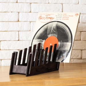 Vinyl Record Holder, Wooden Record Holder, Vinyl Storage Rack, Vinyl Record Stand, Wooden Record Storage, Vinyl Record Organizer