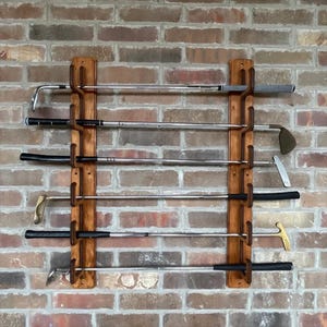 Golf club wall mount holder, Golf club stand, Golf club display rack, Golf club shelf,Golf club hanger rack,Golf club storage,Golf organizer