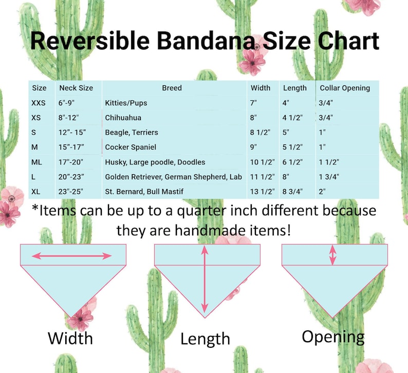 Cactus Reversible Bandana