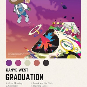 Kanye West Graduation Album Printable Poster - Etsy