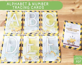 Letters and Numbers Tracing Worksheets: Handwriting Practice (PDF)