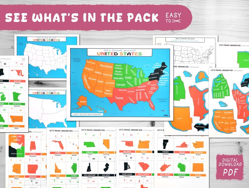U S Activity Bundle Printable - Il 794xN.6439445458 Dysj 
