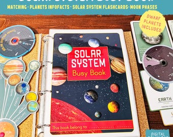 Solar System Busy Book: Montessori Learning, Space Activities (PDF)