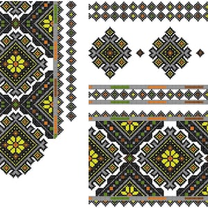Ukrainian vishivanka, ukrainian embroidery for women, jef, dst formats