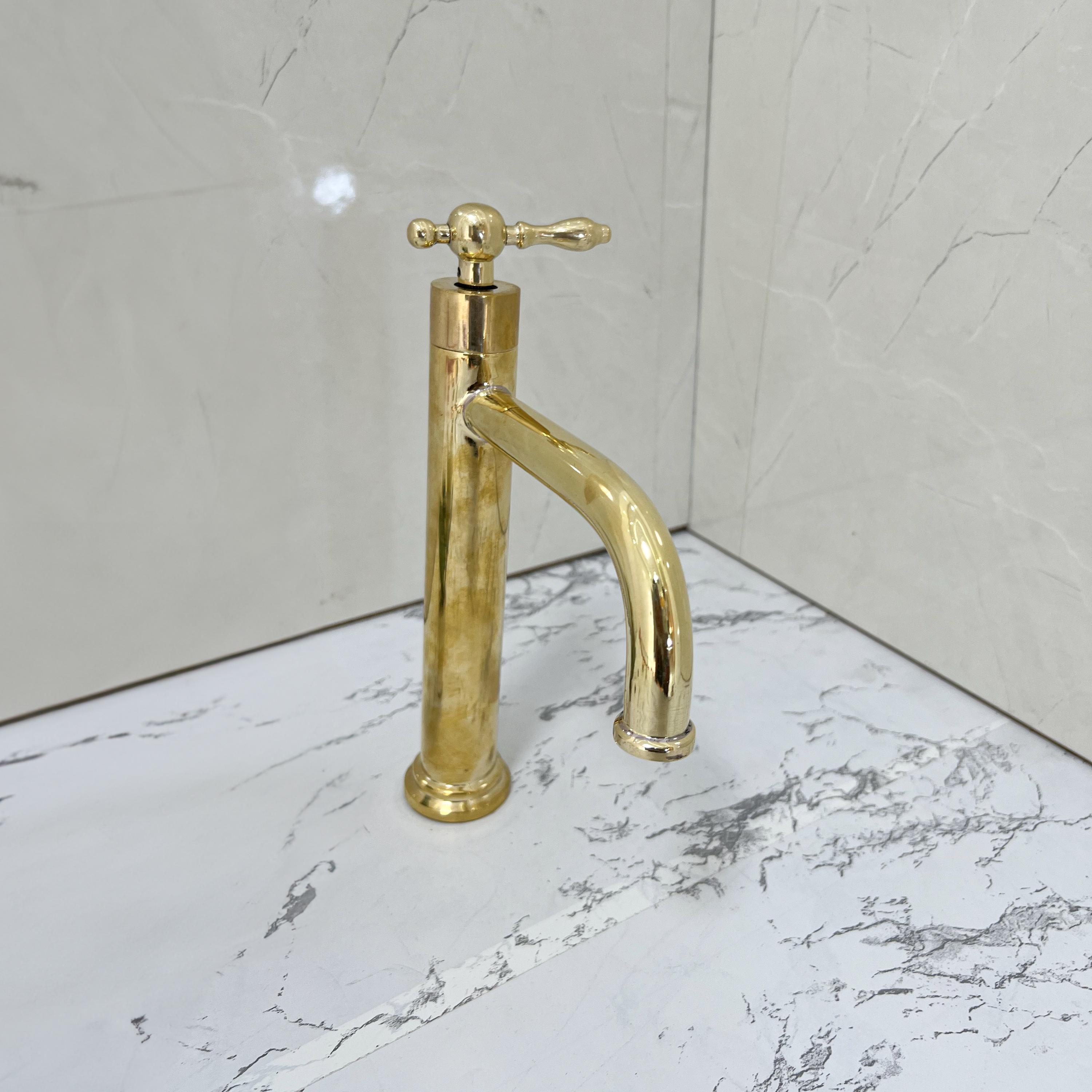 Brass Kitchen Faucet, Water Tap, Cold Water Dispenser,unlaquered Brass ...