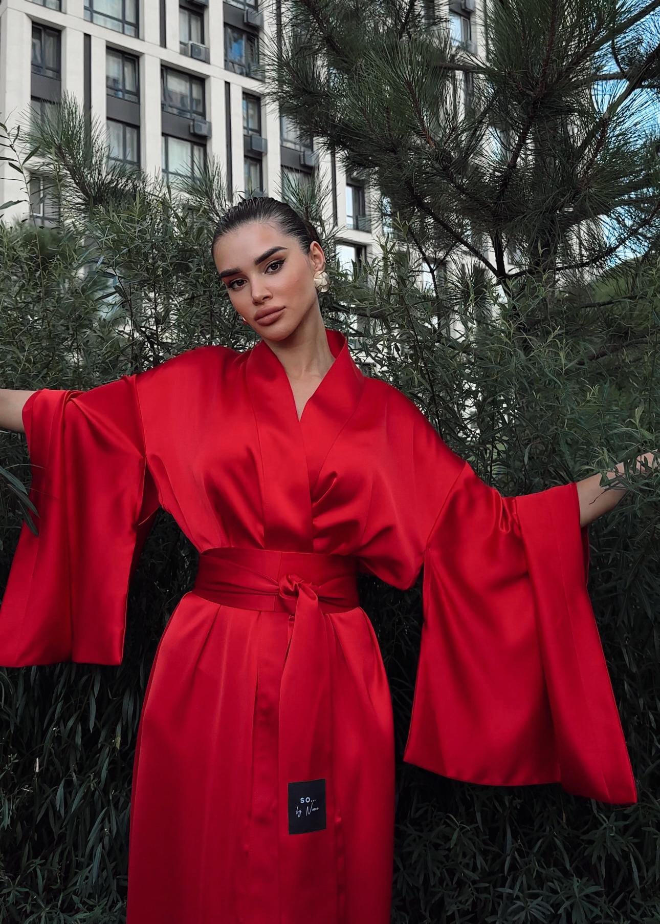 Long Sleeve WATARU Evening Dress