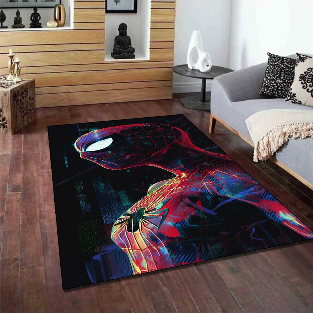 Spider Man Rug, Spiderman, Kids Room Rug, Gift for Him, Popular Rug ...