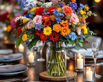 Organic Perennial Wildflower Seeds, Non-GMO, 1000+, Attracts Pollinators