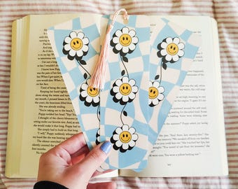 Groovy Flower Bookmarks| Summer Bookmarks| Retro Bookmarks| Double Sided Bookmarks| Laminated Bookmarks| Gifts for Readers
