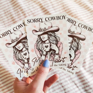 Sassy Cowgirl Sticker| Waterproof Sticker| Cowgirl Sticker| Romantic Sticker| Gifts for Her