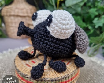 Peterchen the Fly Crochet Pattern,  PDF download, german and english