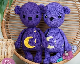 Crochet Pattern Luisa Moonbellybear in german and english