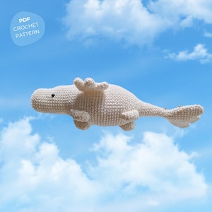 Ploof the Cloudhopper Crochet Pattern,  PDF download, german and english