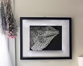 Póster -impresión- arte de pared con ilustraciones de lagartos