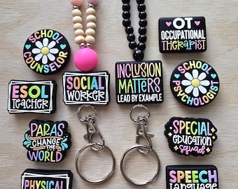 Lanyard for Social Worker Physical Occupational Therapist Para ESOL Special Ed School Counselor Psychologist Speech Language Pathologist