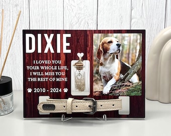 Custom Pet Memorial Frame: Collar Holder & Fur Keepsake