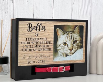 Personalized Pet Memorial Urn with Collar Holder