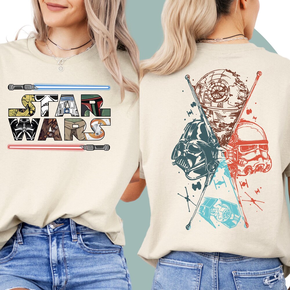 Gift For Star Wars Star Wars Tshirt | Star Wars T-Shirt | Shirt Sizes S | S Funny T-Shirt | This Is The Way | Enchantic Co Funny Star Wars Gift Unisex Style Shirthome