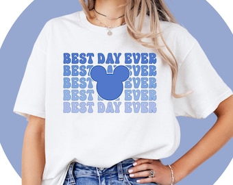 Camiseta de Disney, regalo bonito para mujer, camiseta de Disney de moda, camiseta de Mickey Mouse, camiseta de vacaciones familiares