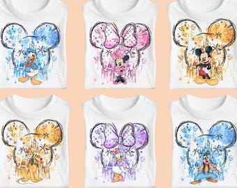 Camiseta de Mickey, camiseta familiar de Disney, camiseta vintage de Mickey Mouse, ropa infantil personalizada, atuendo para viaje a Disney