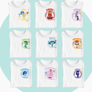 Inside Out Anxiety Shirt, Inside Out Characters Shirts, Inside Out Sweatshirt, Inside Out Group Matching, Inside Out Family Party