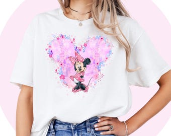 Maglietta di Minnie, maglietta di compleanno personalizzata, maglietta con viaggio Disney, regalo personalizzato per la mamma, grazioso vestito di Minnie