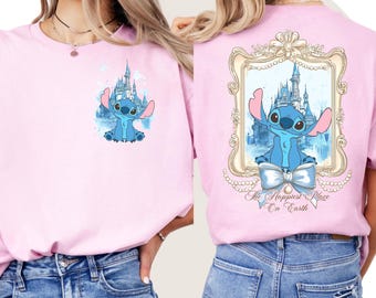 Stitch T-shirt, Custom Disney Shirt, Personalized Stitch Tee, Cute Lilo and Stitch Apparel for All Ages