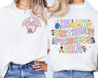 Camiseta de Minnie / Camiseta de cumpleaños de Minnie Mouse / Camiseta de Minnie para niño / Camiseta de dibujos animados de Disney unisex para adultos y niños / Fiesta temática de Disney