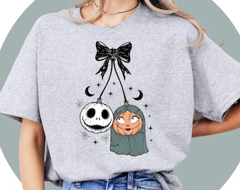 Camiseta de Halloween de Disney, camiseta de Jack Skellington, camisetas familiares de temporada espeluznante, atuendo para Halloween