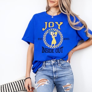 Koszulka Inside Out Joy, Koszulki Inside Out Characters, Bluza Inside Out, Dopasowanie grupy Inside Out, Impreza rodzinna Inside Out