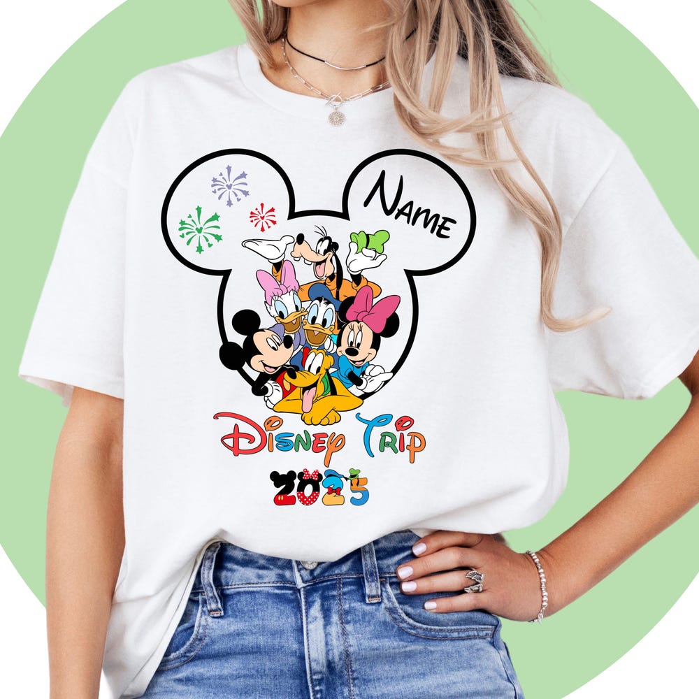 Disney Trip Tshirt Free Personalisation | Disney Tshirt 2025 | Disneyland Tshirt | Disney Family Tshirt | Disney Trip Tshirt Shirttrend