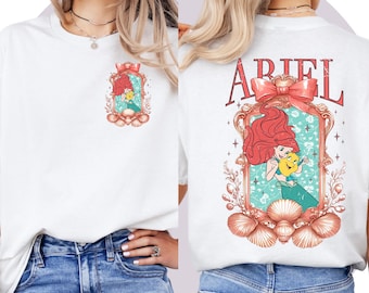Disney Prinzessin T-shirt, Magisches Ariel T-Shirt, Disney Familienurlaub Shirt, Prinzessin Charakter Outfit, Mädchen Reise