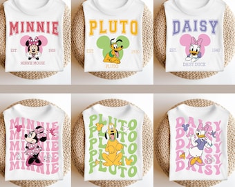 Camiseta de Mickey, camiseta familiar de Disney, camiseta vintage de Mickey Mouse, ropa infantil personalizada, atuendo para viaje a Disney