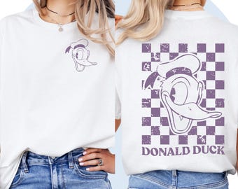 Donald Duck T-Shirt, Disney Familie T-Shirt, niedliches Geburtstags-Shirt, passendes Disney Urlaubskleid für Kinder